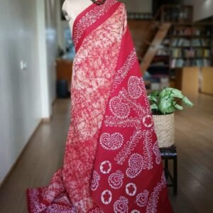 No-Zari Batik Saree from Madurai - (NZBS1004)