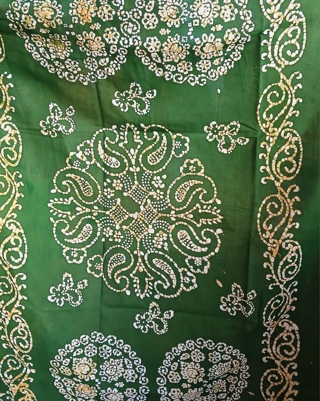 No-Zari Batik Saree from Madurai - (NZBS1006) - Image 7