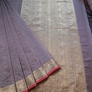 Silk-Cotton Kanchi Handweave with Zari - (SCHZ0003)
