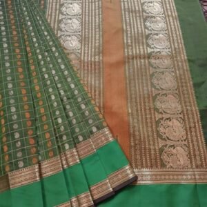 Silk-Cotton Kanchi Handweave with Zari - (SCHZ0007)