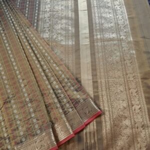 Silk-Cotton Kanchi Handweave with Zari - (SCHZ0010)