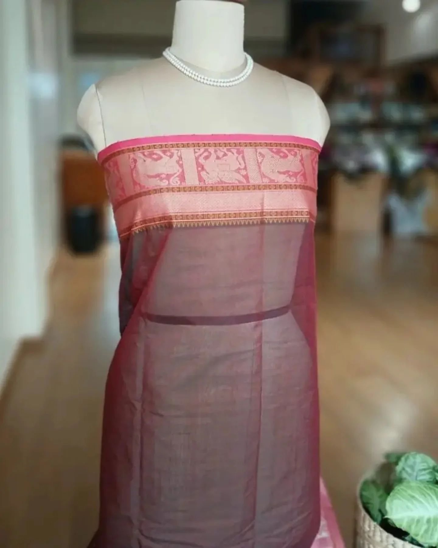 Ayiram Butta No Zari Handweave in Cotton – (KANC1147) - Image 7