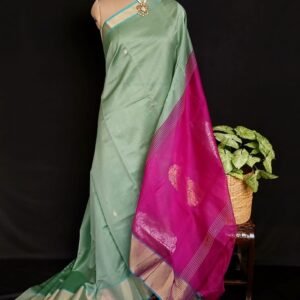 Silk-Cotton Handweave from Chettinad - (SCHC0003)