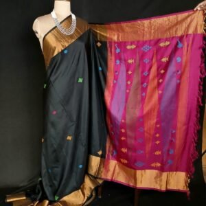 Kasuti Embroidered Saree in PureMulberry Silk - (KMSS0004)