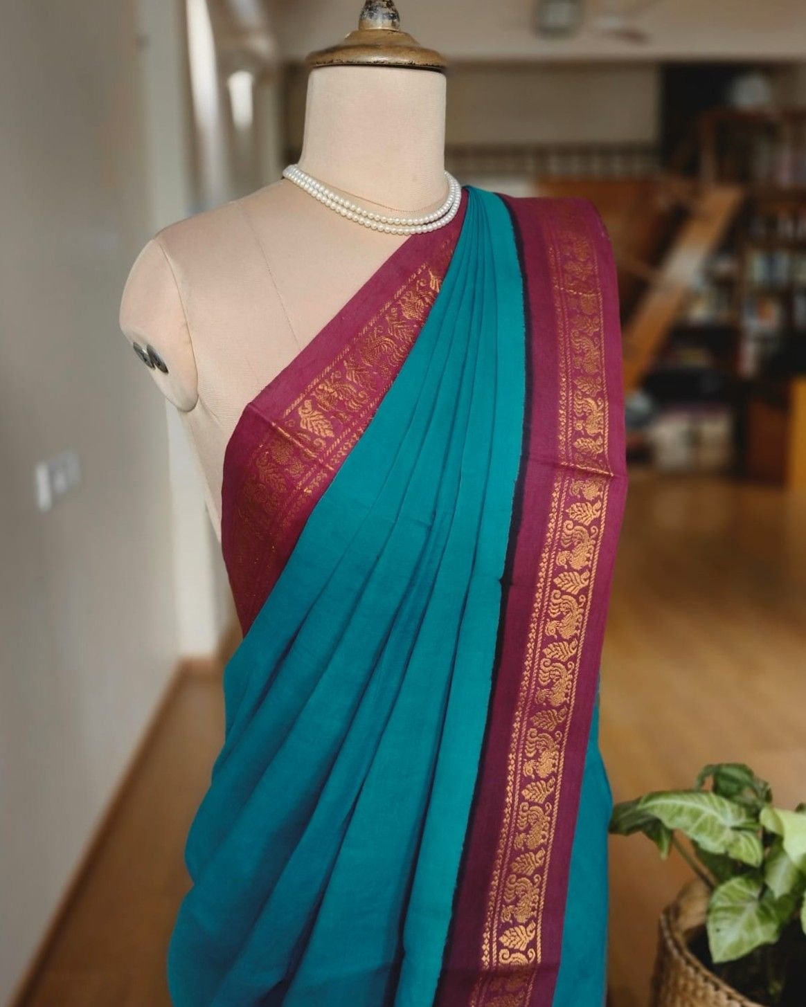 Madurai Kattuchayam Saree in Cotton - (MKSC0001) - Image 5