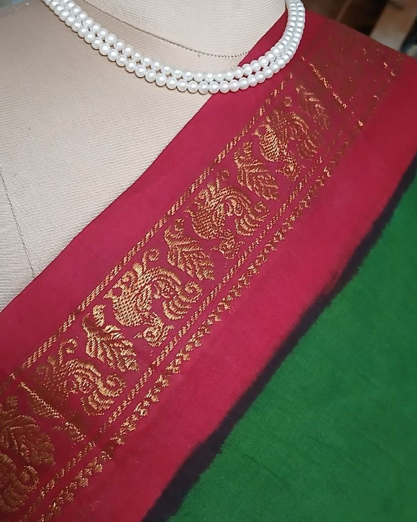 Madurai Kattuchayam Saree in Cotton - (MKSC0007) - Image 4