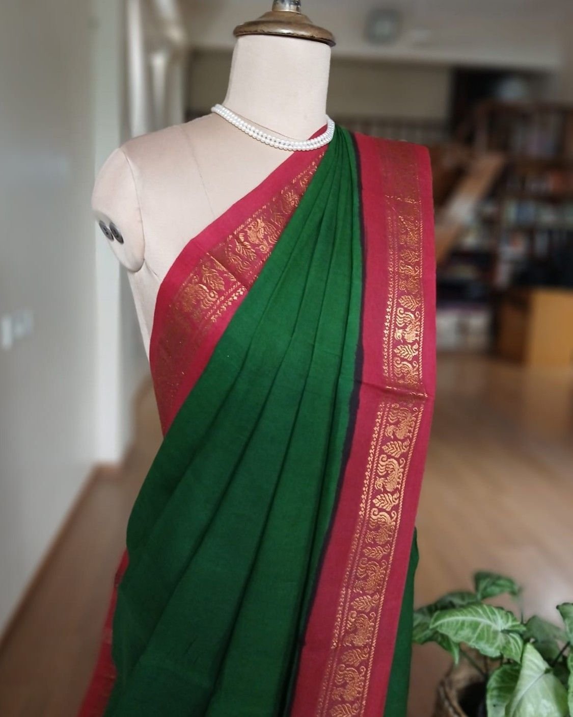 Madurai Kattuchayam Saree in Cotton - (MKSC0007) - Image 6