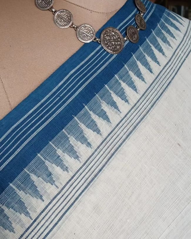 Ponduru Handspun Handwoven Cotton Saree - (PKSC0002) - Image 4