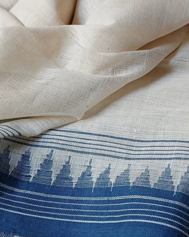 Ponduru Handspun Handwoven Cotton Saree - (PKSC0002) - Image 7