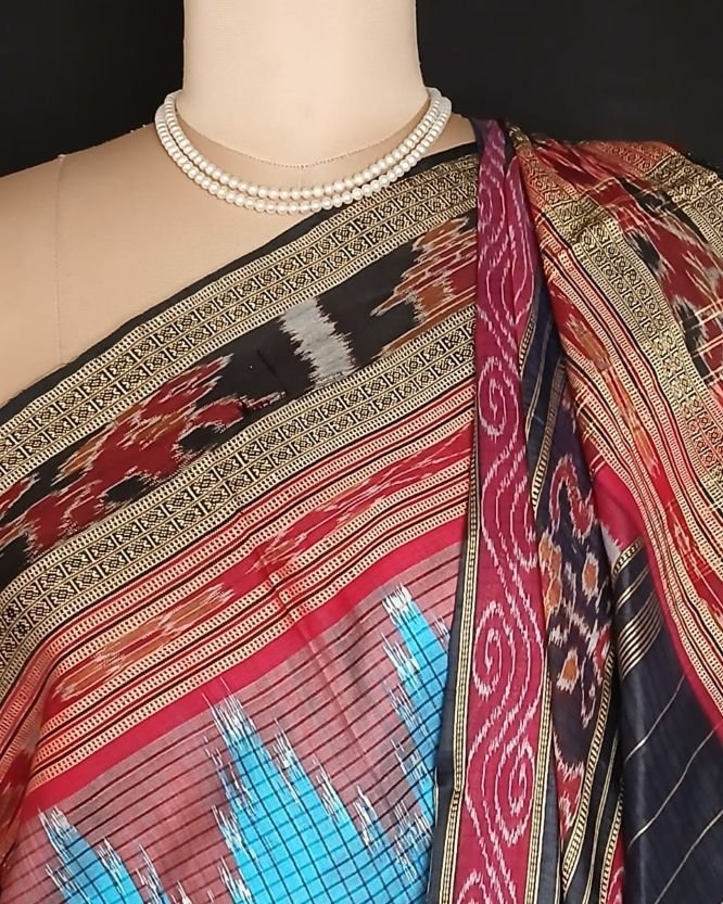 Sachipar Khandua Silk Saree from Nuapatna - (SKSS0001) - Image 7