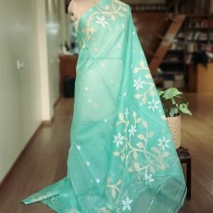 Handweave Jamdani Silk Saree – (SJMS1132)