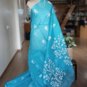 Handweave Jamdani Silk Saree – (SJMS1136)