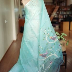 Handweave Jamdani Silk Saree – (SJMS1145)