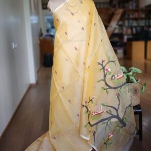 Handweave Jamdani Silk Saree – (SJMS1143)