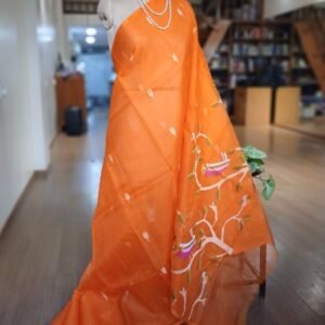 Handweave Jamdani Silk Saree – (SJMS1140)