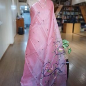 Handweave Jamdani Silk Saree – (SJMS1139)