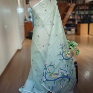 Handweave Jamdani Silk Saree – (SJMS1138)