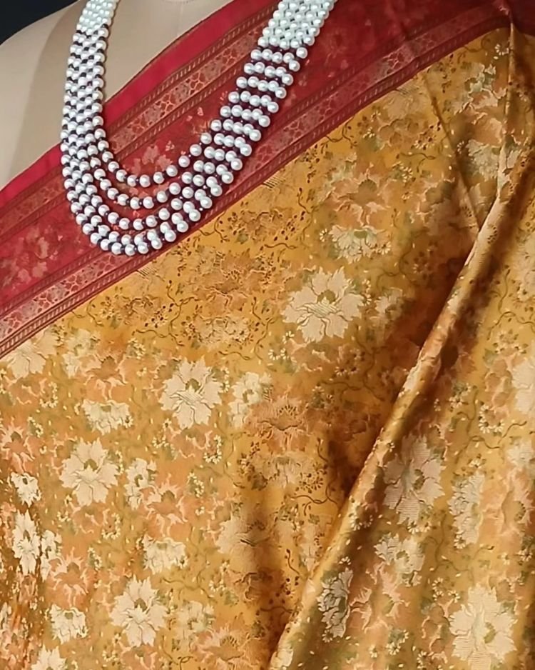 Banarasi Tehri Tanchoi Jamavar Silk Saree – (BTTJ0001) - Image 6