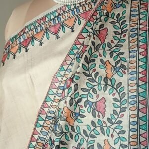 Madhubani on Tussar Silk – (MADT0031)