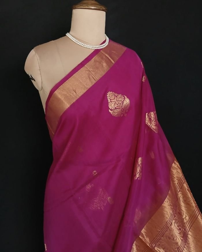Silk-Cotton Handweave from Chettinad - (SCHC0002) - Image 7