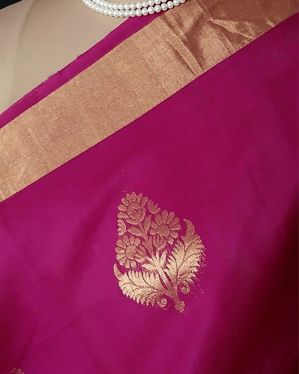 Silk-Cotton Handweave from Chettinad - (SCHC0002) - Image 8
