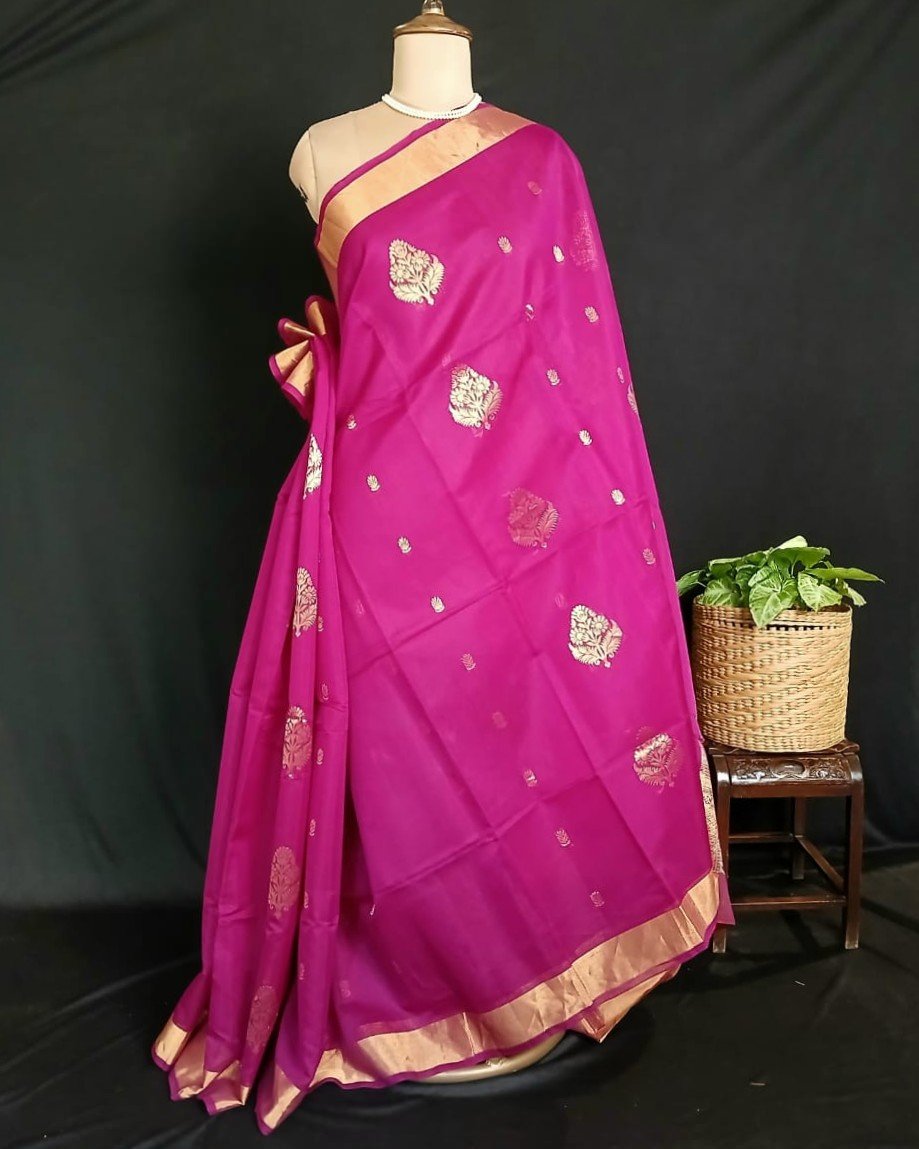 Silk-Cotton Handweave from Chettinad - (SCHC0002) - Image 6