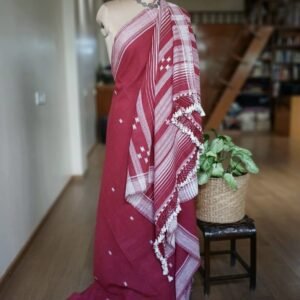 Bhujodi Saree handwoven in Kala Cotton – (BHUJ1022)