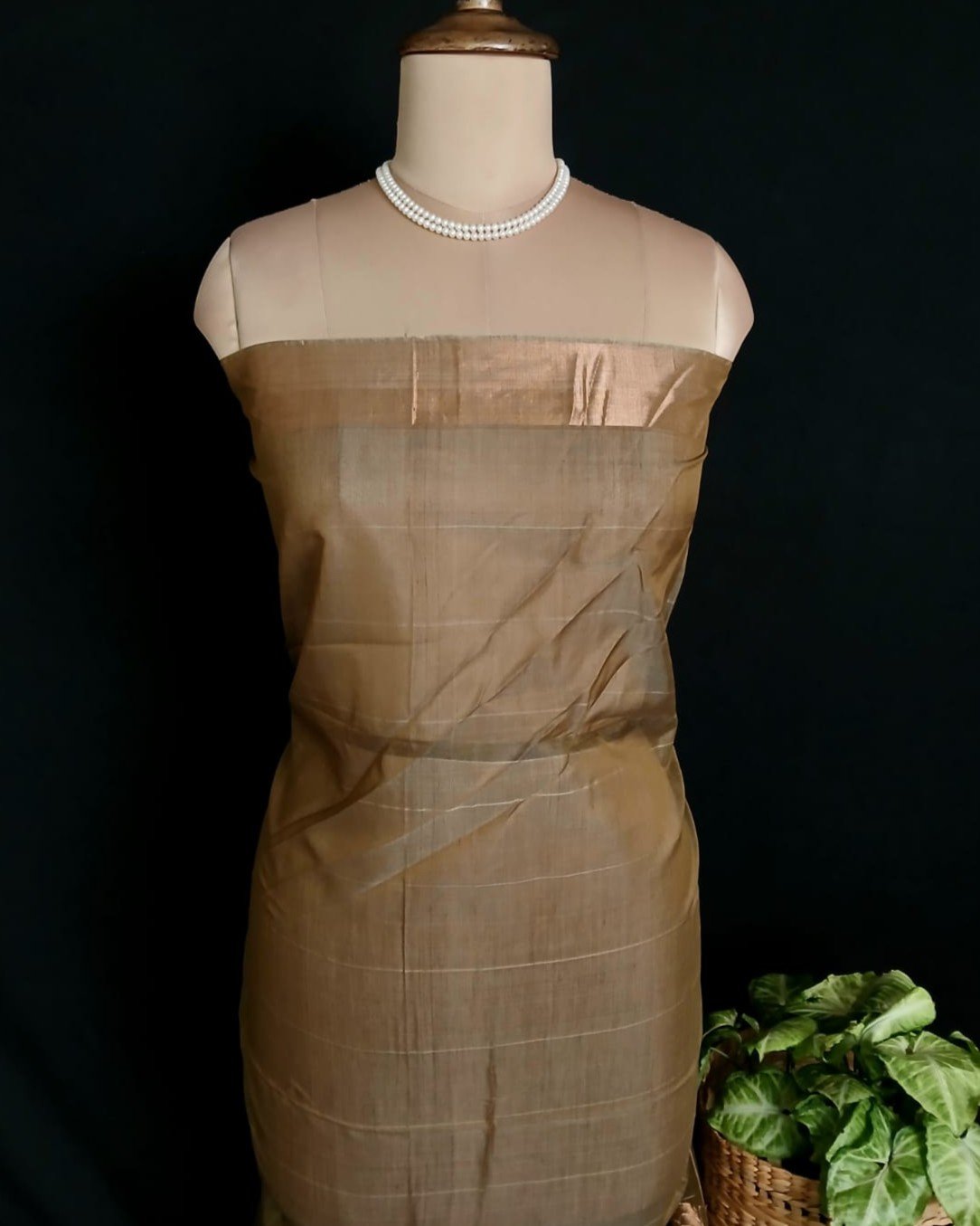 Silk-Cotton Handweave from Chettinad - (SCHC0001) - Image 11