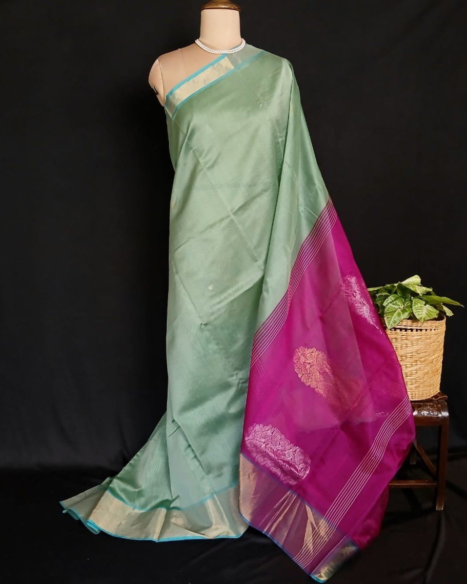 Silk-Cotton Handweave from Chettinad - (SCHC0003)