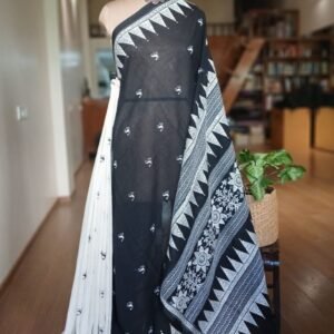 Cotton Kantha Saree from Santiniketan – (KNCS1064)