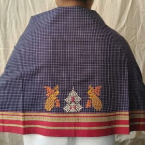 Kasuti Hand-Embroidery Blouse Piece – (KHBP0067)