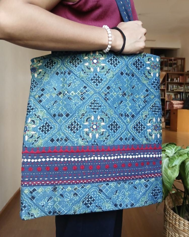 Ajrakh Tote Bag – (ATBG0021)