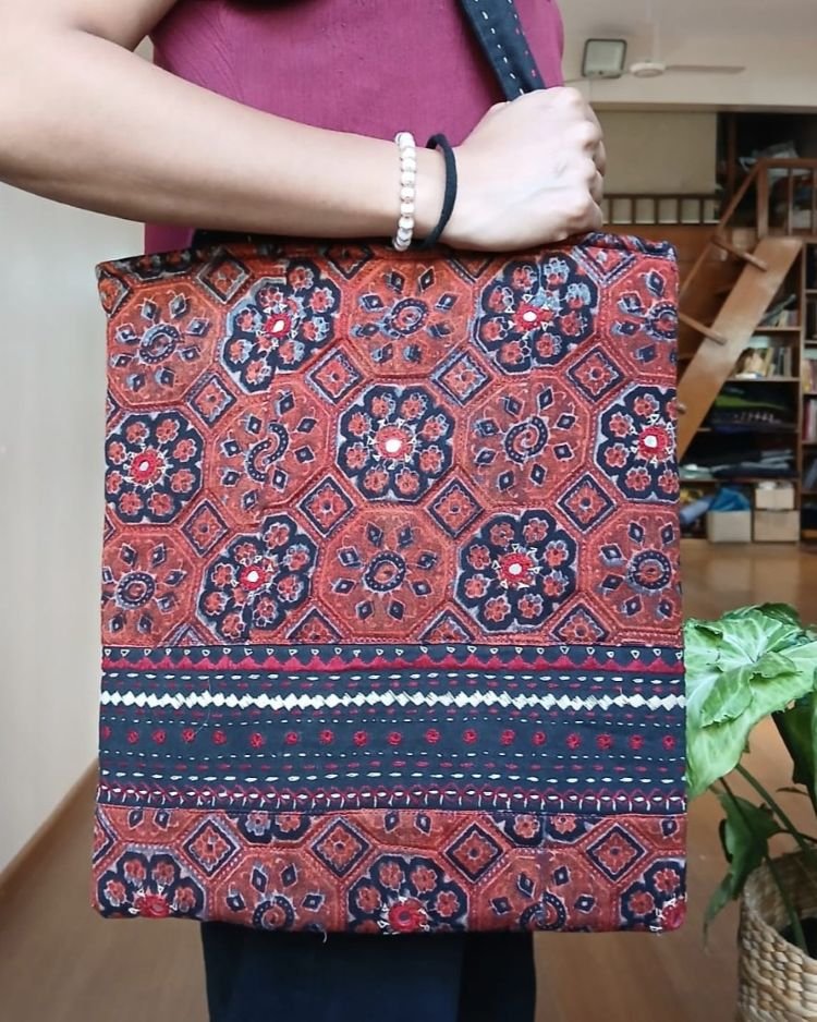 Ajrakh Tote Bag – (ATBG0022)