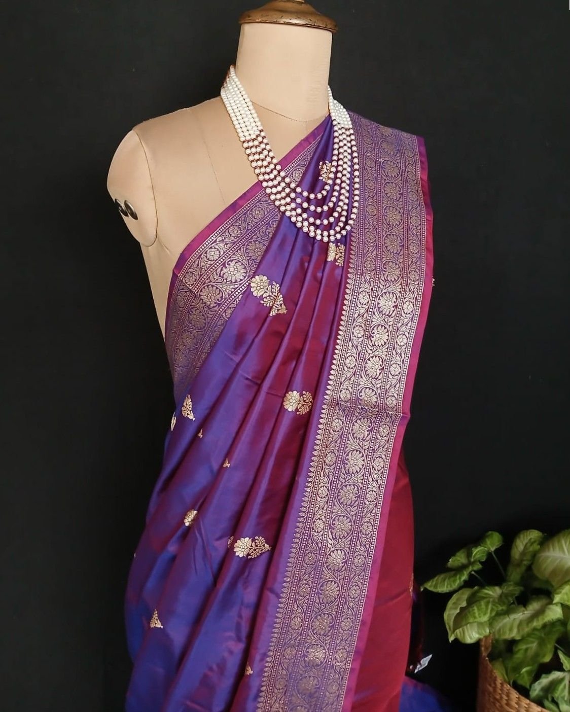 Banarasi Kadua Katan Silk Saree – (BANA1095) - Image 7