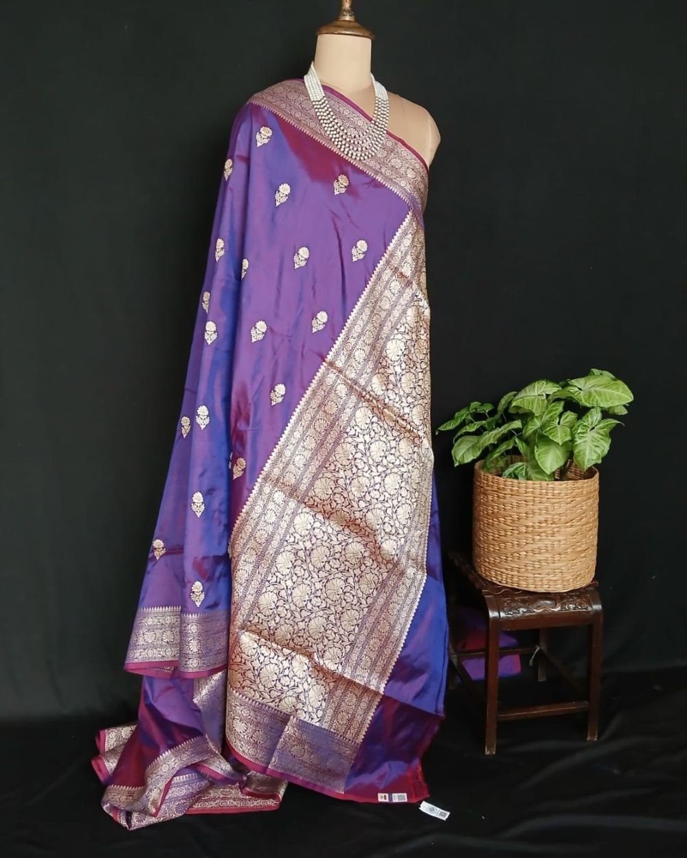 Banarasi Kadua Katan Silk Saree – (BANA1095) - Image 8
