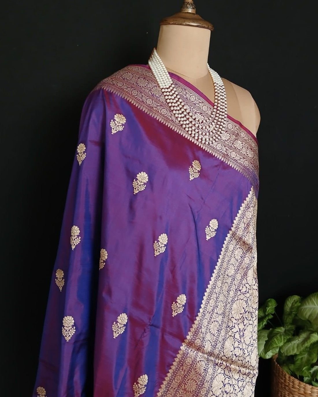 Banarasi Kadua Katan Silk Saree – (BANA1095) - Image 9