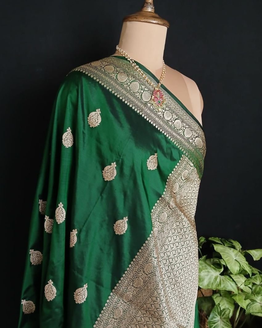 Banarasi Kadua Katan Silk Saree – (BANA1089) - Image 9