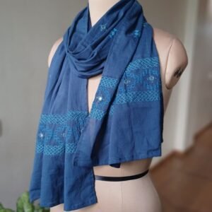 Embroidered Mul Cotton Stole - (EMCS0001)