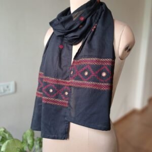 Embroidered Mul Cotton Stole - (EMCS0002)