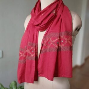 Embroidered Mul Cotton Stole – (EMCS0005)