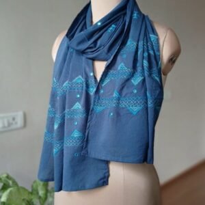 Embroidered Mul Cotton Stole – (EMCS0008)