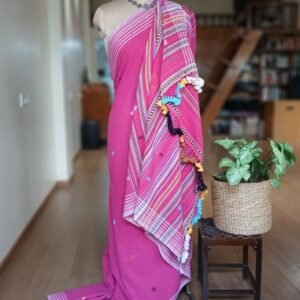 Bhujodi Saree handwoven in Kala Cotton – (BHUJ1026)
