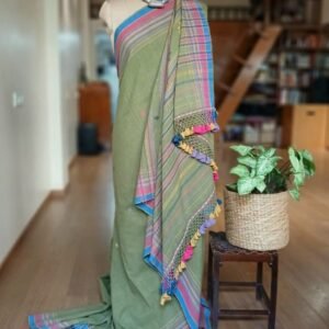 Bhujodi Saree handwoven in Kala Cotton – (BHUJ1028)