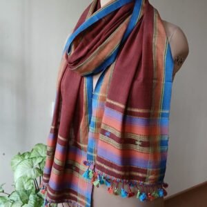 Bhujodi Stole in Fine Cotton – (BSFC0008)