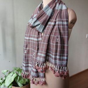 Bhujodi Stole in Fine Cotton – (BSFC0006)