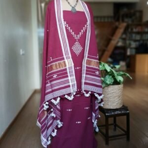 Salwar Set Material from Bhujodi in Kala Cotton - (SSBM0003)