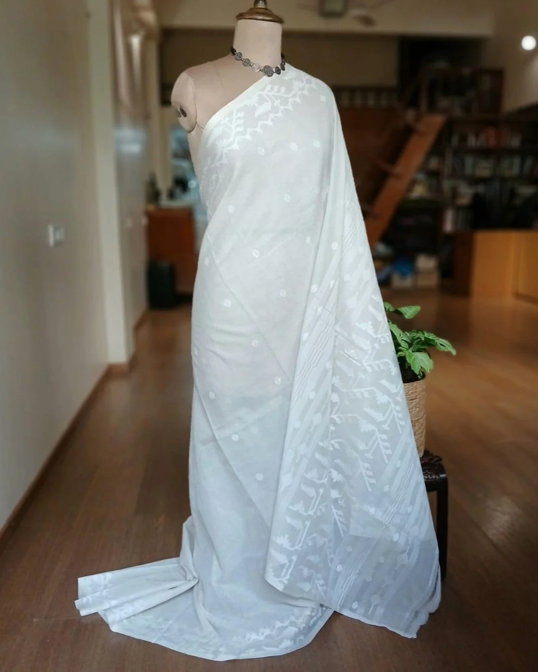 Soft Cotton Jamdani Handweave from Phulia – (JCHS1006)