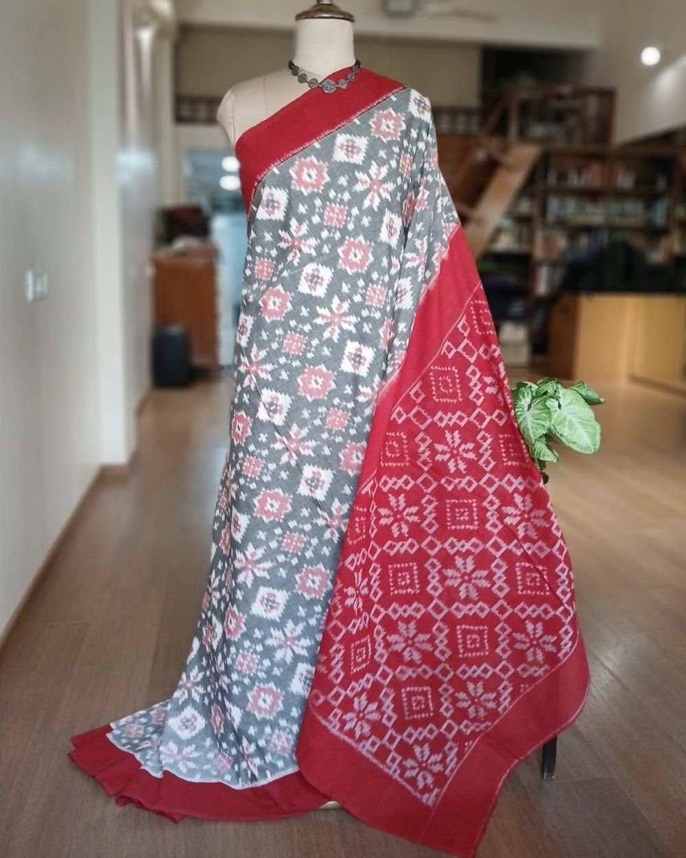 Single Ikat saree from Koyyalagudem - (SISK0006)