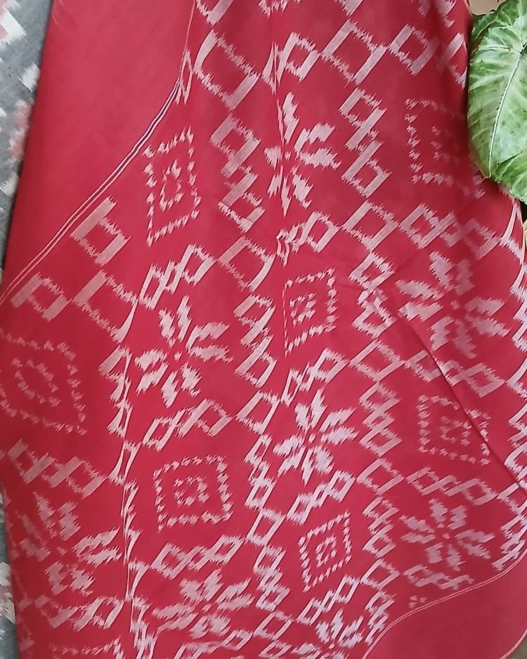 Single Ikat saree from Koyyalagudem - (SISK0006) - Image 3