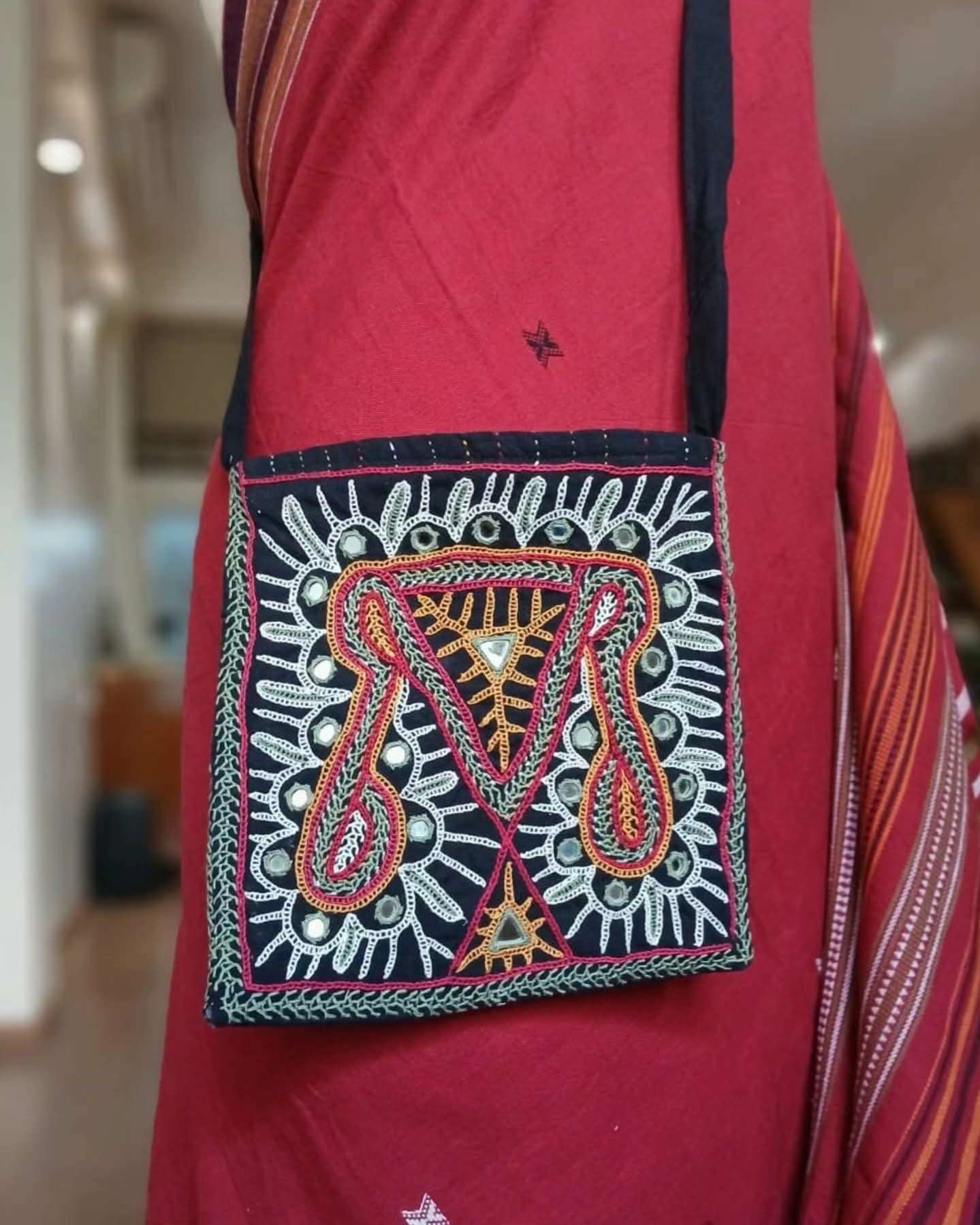 Dhebariya Rabari Embroidered Sling Bag – (DREB0002)